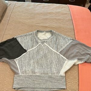 Anthropologie Grey State poncho pullover